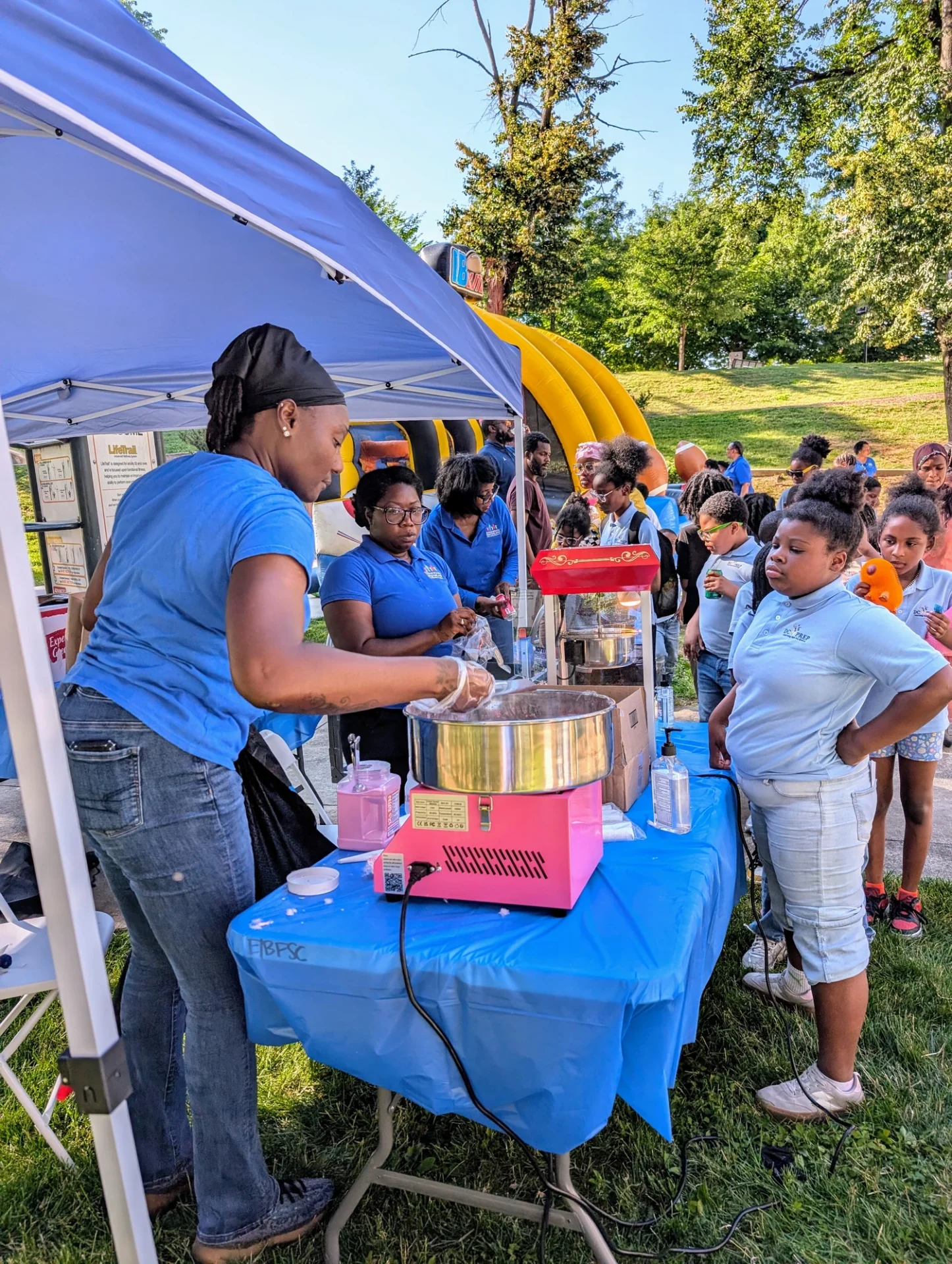Community members enjoying an outdoor festival